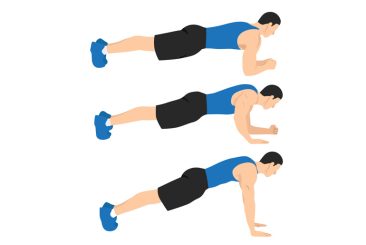 Plank up-downs