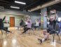 Brookdale residents exercise with B-Fit,