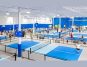Indoor pickleball courts at Pickleball Kingdom